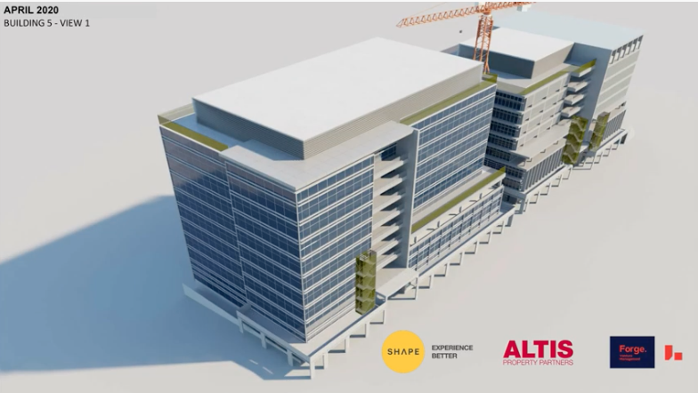 Altis Property Partners, together with Shape Australia (Contractor) and Forge Venture Management (PM), have minimised the impact of its panel replacement project on tenants at 3 and 5 Rider Boulevard, Rhodes over this 10 month project.